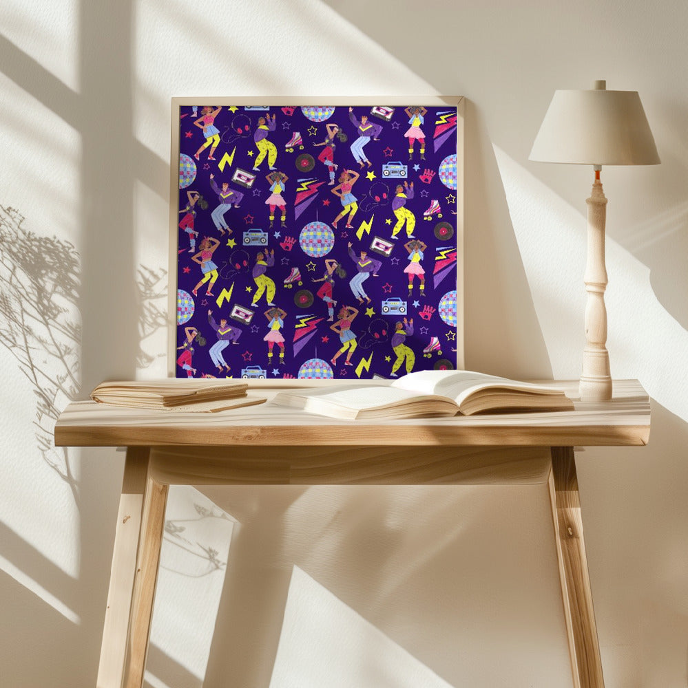 Disco Dancing Poster